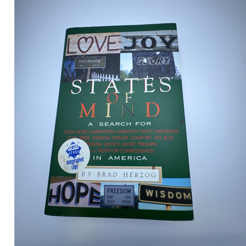 States of Mind Search for Faith Hope Love‎ Brad Herzog Signed Copy
